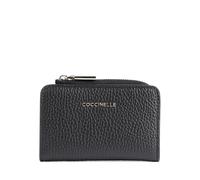 Coccinelle Metallic Soft Monedero negro, cuero, mujer