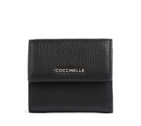 Coccinelle Metallic Soft RFID Monedero negro, cuero, mujer