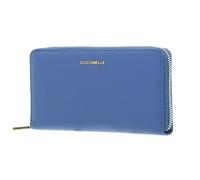 COCCINELLE Metallic Soft Wallet Grained Leather Azul