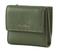 COCCINELLE Metallic Soft Wallet Grained Leather Greenery