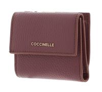 COCCINELLE Metallic Soft Wallet Grained Leather Winter Rose