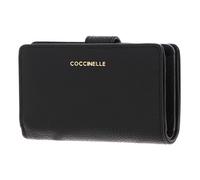 Coccinelle Cartera 'Metallic Soft Wallet Grained Leather' negro One Size EUR