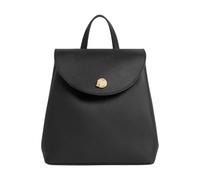 COCCINELLE Cuero mochila Nikla Mini Bag Double Grainy Leather Noir/Cognac negro