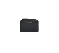 Coccinelle Monedero Metallic Soft cuero RFID Negro para mujer