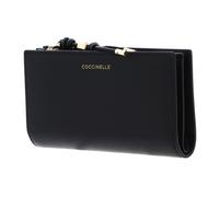 COCCINELLE monedero Pansy Wallet Grained Leather Noir