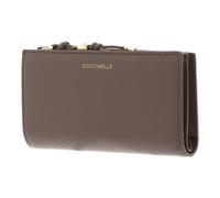 COCCINELLE monedero Pansy Wallet Grained Leather Warm Taupe
