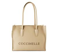 Coccinelle Myrtha Bolsa de compras Piel 36 cm beige