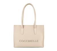 Coccinelle Myrtha Bolsa de compras Piel natural 36 cm beige