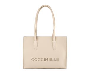 Coccinelle Myrtha Bolsa de compras Piel natural 36 cm beige