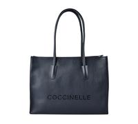 Coccinelle Myrtha Bolsa de hombro Piel natural 40 cm Compartimento para el portátil azul