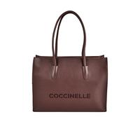 Coccinelle Myrtha Bolsa de hombro Piel natural 40 cm Compartimento para el portátil rojo