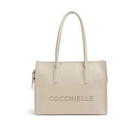 Coccinelle Myrtha | Bolsa shopping | blanco | cuero de vaca graneado