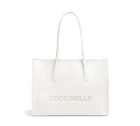 Coccinelle Myrtha | Bolsa shopping | blanco | cuero graneado