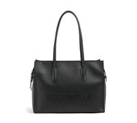 Coccinelle Myrtha | Bolsa shopping | negro | cuero de vaca graneado