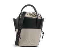 Coccinelle Myrtha Canvas Bucket bag natural/negro, lona, mujer