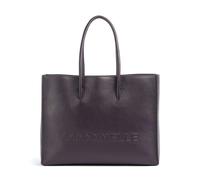 Coccinelle Myrtha Maxi Logo Bolsa shopping ciruela, cuero, mujer