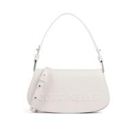 Coccinelle Myrtha Maxi Logo Bolso de hombro blanco, cuero, mujer