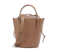 Coccinelle Myrtha Maxi Logo | Bucket bolso de mano | marrón | cuero de vaca graneado