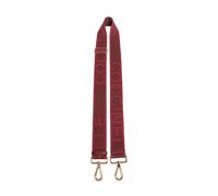 Coccinelle Nastro Signature Correa para bolso rojo oscuro, polyester, mujer