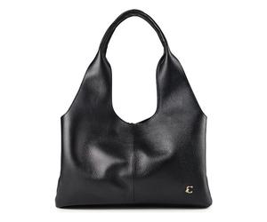 Coccinelle Nell Bolsa de hombro Piel natural 39 cm negro