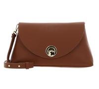 COCCINELLE Nikla Handbag Double Grainy Leather Cognac/Noir