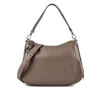 Coccinelle Nory Bolsa de hombro Piel natural 37 cm gris