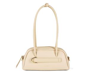 Coccinelle Paki Bolsa de hombro Piel 30 cm beige
