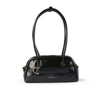 Coccinelle Paki Shiny Bolsa de hombro Piel 30 cm negro