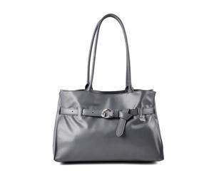 Coccinelle Sabine Bolsa de hombro Piel natural 36 cm gris