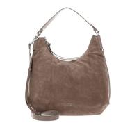 COCCINELLE Suede Leather Handbag Warm Taupe