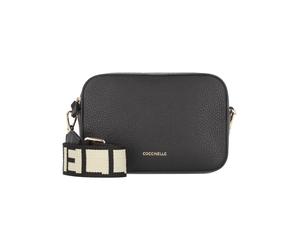 Coccinelle Tebe Bolsa de hombro Piel natural 18 cm negro