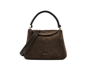 Coccinelle Tiggy Bolsa de hombro Piel natural 33 cm marrón