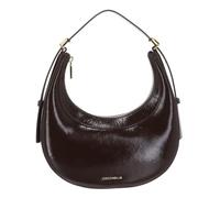 COCCINELLE Whisper Shiny Shiny Leather Mini Bag Brunette