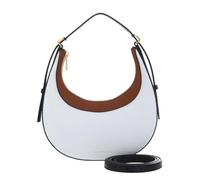 COCCINELLE Whisper Tricolor Shoulder Bag Snow/Cognac/Noir