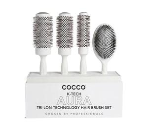 Cocco Aura Brush Set Blanco 4pz - set de cepillos