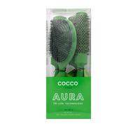 Cocco Aura Brush Set Green 4pz - set de cepillos