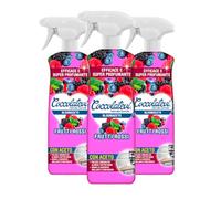 COCCOLATEVI BloomAceto Frutos Rojos, Pack de 3 x 750 ml, Detergente Antical natural con Vinagre, Limpiador Multiusos para Superficies Brillantes y sin Manchas
