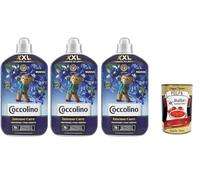 Coccolino Intense Care XXL Ammorbidente Concentrato Wilde Campanula y Bergamota, suavizante concentrado, 76 lavados, 3 x 1750 ml + Polpa italiana Gourmet 400 g