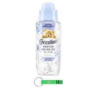 Coccolino Perfume para la colada Profumo per Bucato Elixir Delicato - Perfume líquido para la ropa 342 ml + llavero Beni Culinari gratuito (12 unidades)