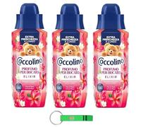 Coccolino - Perfume para la ropa (3 unidades, 342 ml, incluye llavero Beni Culinari gratuito)