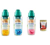 Coccolino Profumo per Bucato Elixir - Juego de 3 fragancias (Prima Fioritura, Freschezza Celeste, Bouquet Estivo), 3 x 342 ml, aroma extra duradero + Polpa italiana gourmet
