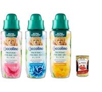 Coccolino Profumo per Bucato Elixir - Perfume líquido para la ropa - Desodorante líquido para ropa 3 x 342 ml + Polpa italiana Gourmet 400 g
