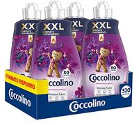 Coccolino Suavizante concentrado orquídea violeta y arándanos, 8 litros, 320 lavados, 4 x 80 lavados