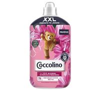 Coccolino Suavizante concentrado Sensación Seda, Suavizante Lavadora con Tecnología Stay Fresh, Perfumación de Rosa, Flores de Lila y Melocotón, Tamaño XXL hasta 76 lavados, 1750 ml
