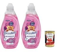 Coccolino Wonder Wash Ultra Care - Detergente líquido para lavadora - Ideal para ciclos cortos 37 lavados, 2 x 1480 ml + Polpa Italian Gourmet 400 g