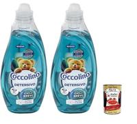 Coccolino Wonder Wash Ultra Clean - Detergente líquido para lavadora - Ideal para ciclos cortos 37 lavados, 2 x 1480 ml + Polpa italiana Gourmet 400 g