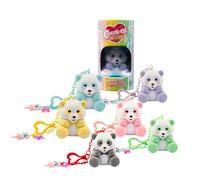 Coccolotti - Panda Friends Oso Aleatorio Sorpresa, 6 Ositos con biberón y Llavero con Encanto, Color Aleatorio, Varias cajas crean una caña de bambú, Juguete para niños de 3 años+, Famosa (CCL14000)