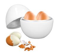 Cocedor De Huevos, Cocedor De Huevos Eléctrico Para Hervidos, Capacidad Para 4 Huevos Diseño Compacto Material ABS Forma De Huevo Función De Microondas Hervidor De Huevos, Tamaño Compacto, Mini Máquin