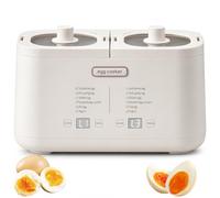 Cocedor de Huevos, Cocedor Eléctrico de Doble Zona para 8 Huevos