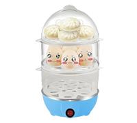 Cocedor De Huevos Duros | Vaporera Eléctrica De Huevos De 3 Niveles | Dispositivo De Cocina Con Apagado Automático Para Maíz, Fideos Y Gachas